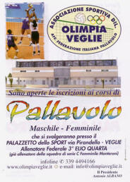 Notizie Olimpia Veglie Pallavolo