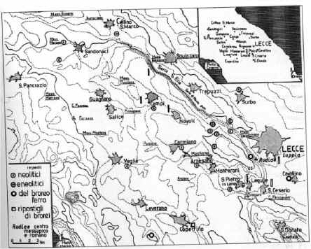 Mappa dell'area della "Cupa"